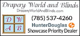 Drapery World and Blinds Sponsorship Banner