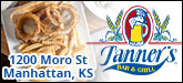 Tanner's Bar & Grill Sponsorship Banner